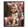 (Multi-Style) Girl Animal-11CT Stamped Cross Stitch 40*50cm/15.75*19.69in