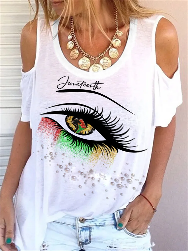 Juneteenth Off The Shoulder T Shirt