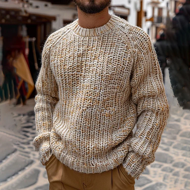 Utbros Men'S Fairman Island Vintage Crew Neck Sweater
