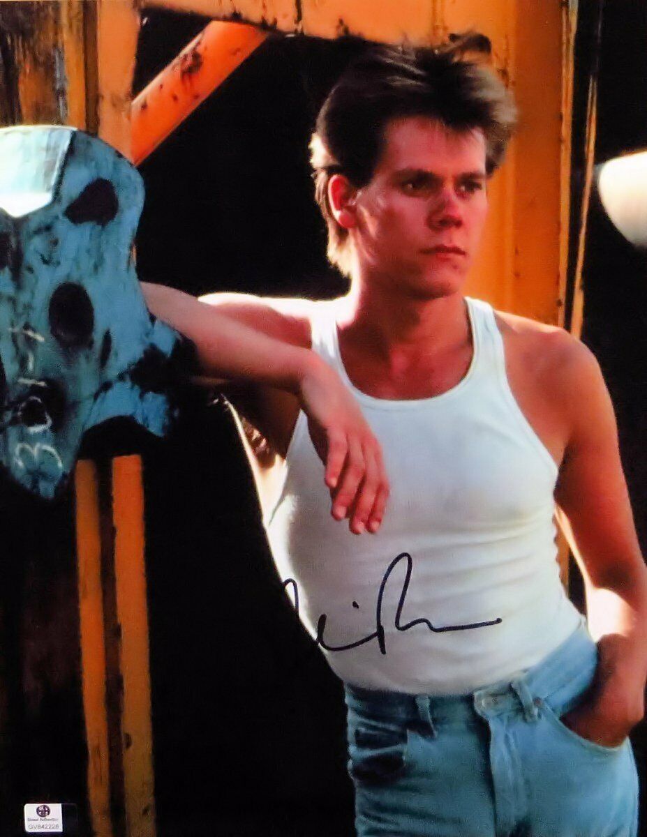 Kevin Bacon Signed Autographed 11X14 Photo Poster painting Footloose on Set GV842228