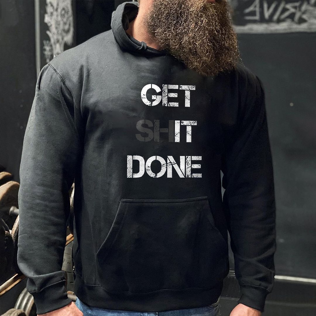 Livereid Get It Done Printed Men's Hoodie - Livereid