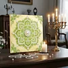 DIY Pearl Painting Green Mandala for Home Decor with Frame(30*30cm)