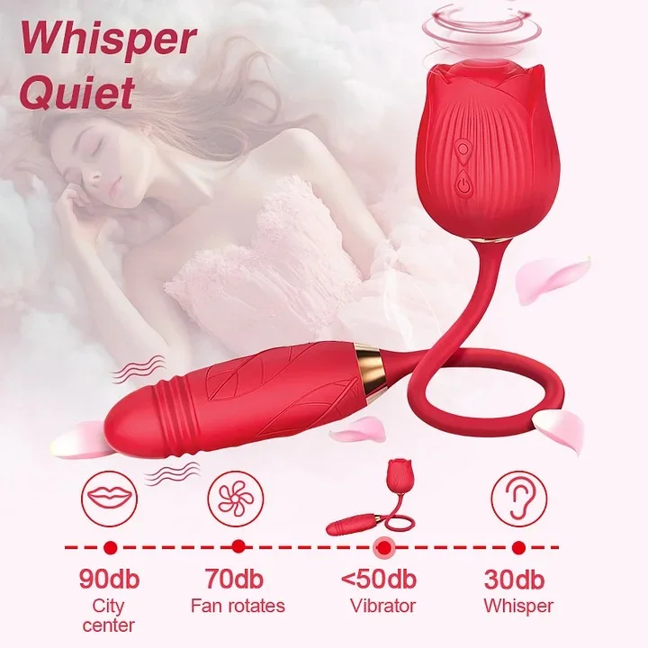 The Rose Toy With Mini Bullet Sucking Vibrator