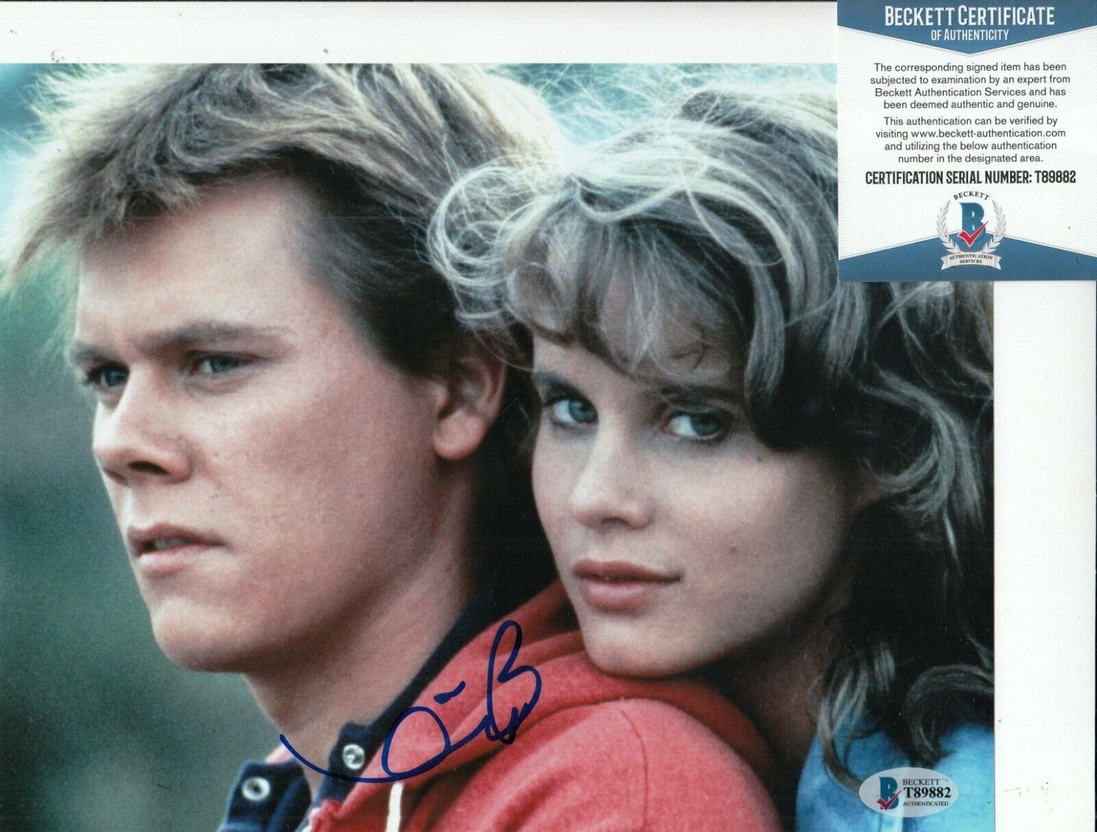 KEVIN BACON signed (FOOTLOOSE) Movie 8X10 Photo Poster painting autographed *REN* BECKETT T89882