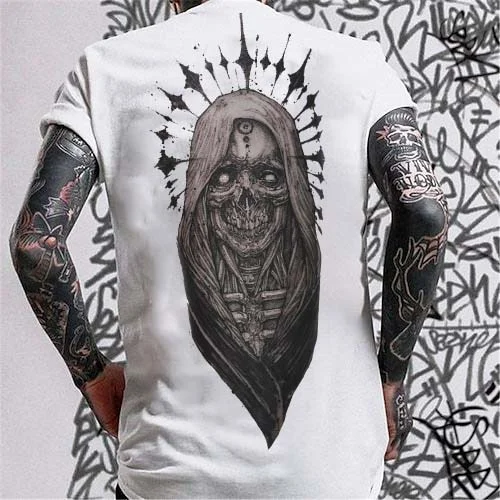 Grim Reaper Printed Men's T-shirt -  