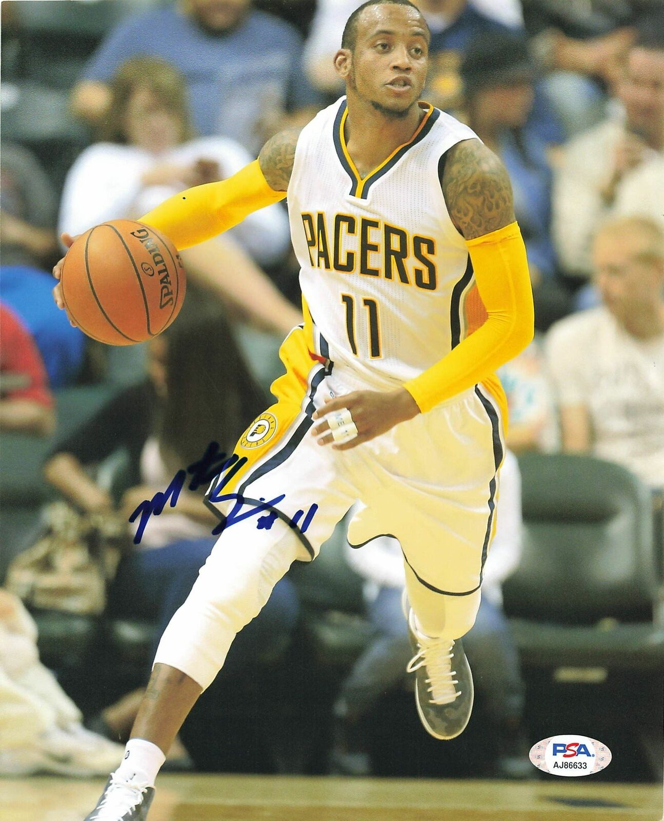 MONTA ELLIS signed 8x10 Photo Poster painting PSA/DNA Indiana Pacers Autographed