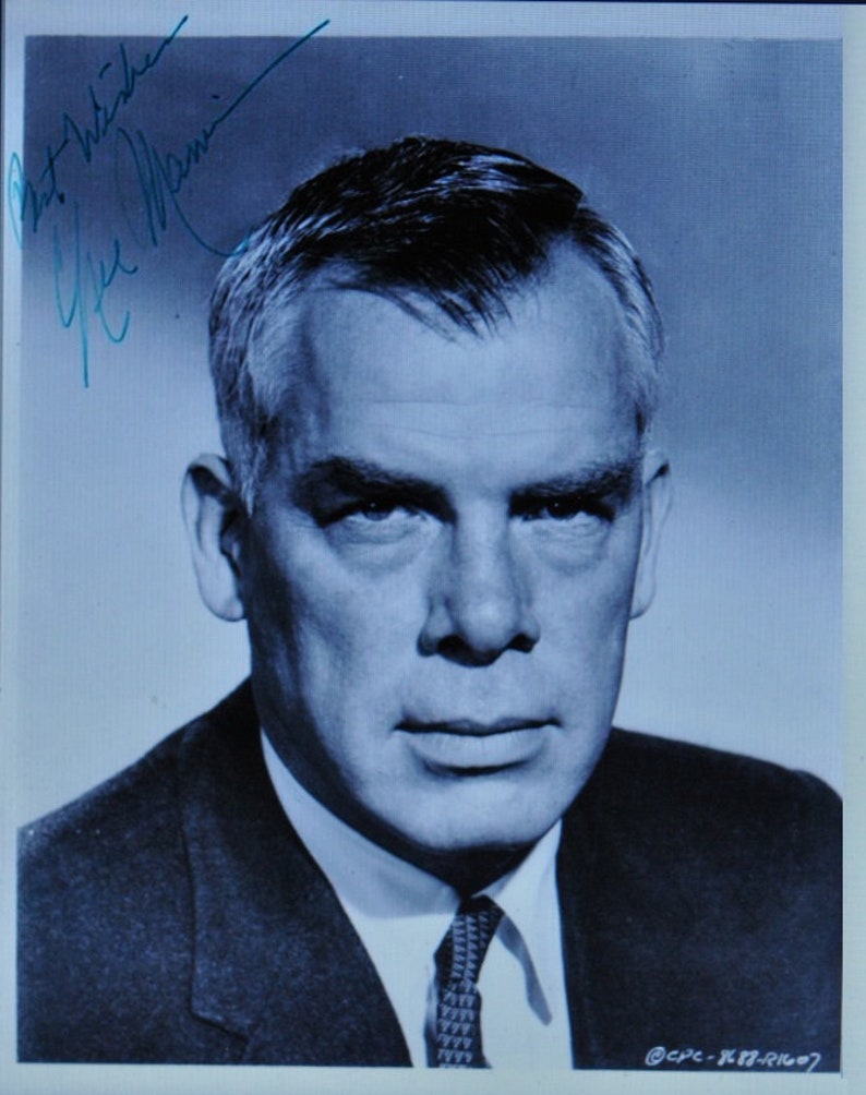 LEE MARVIN Signed Photo Poster painting Dirty Dozen The Spikes Gang Harijeva Banda wCOA