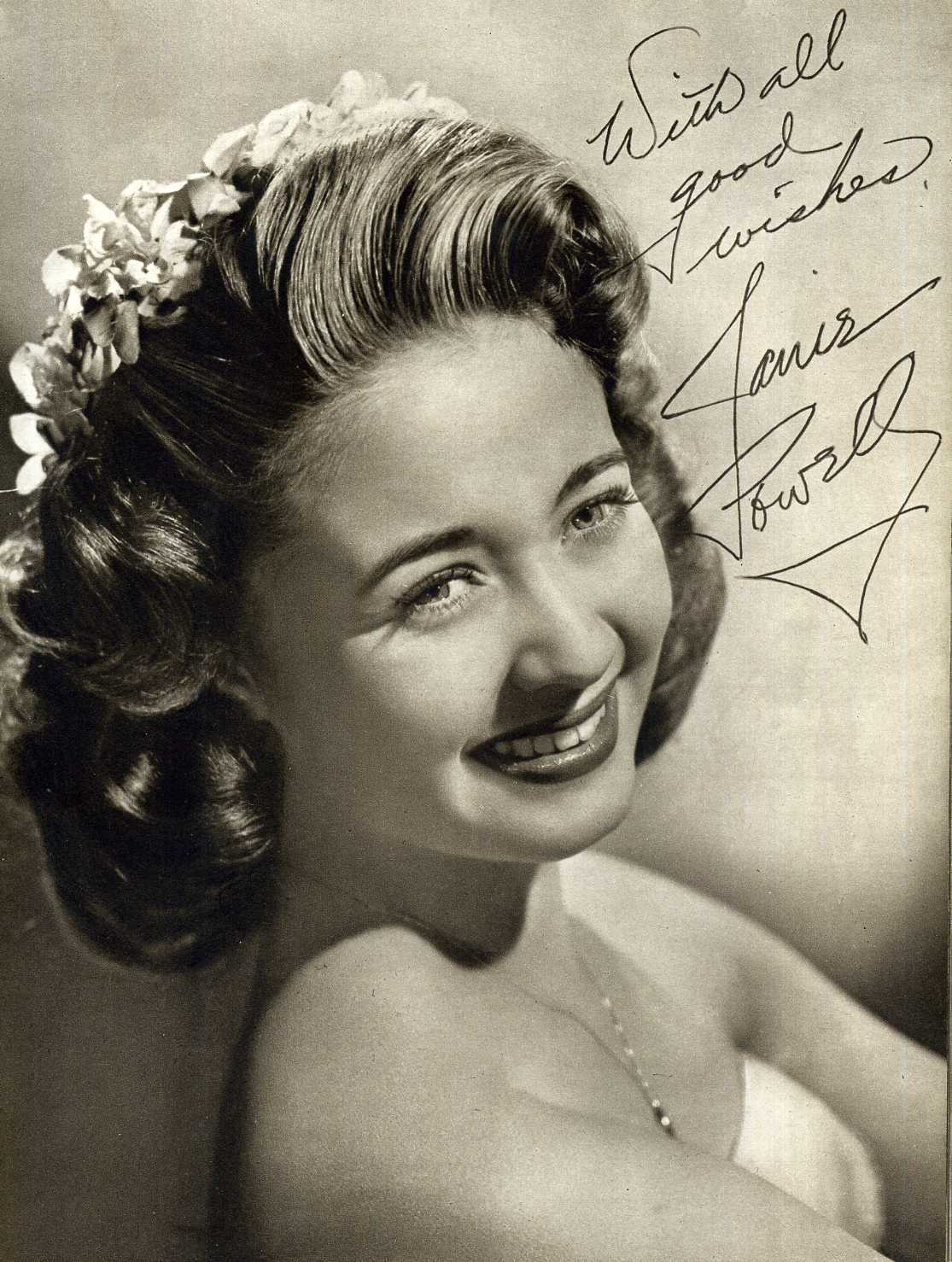 JANE 'JANIE' POWELL Signed Photo Poster paintinggraph - Beautiful Film Star Actress - preprint