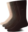 Calvin Klein Men's Dress Socks - Cotton Blend Crew Socks: Patterns and Solids (4 Pack)