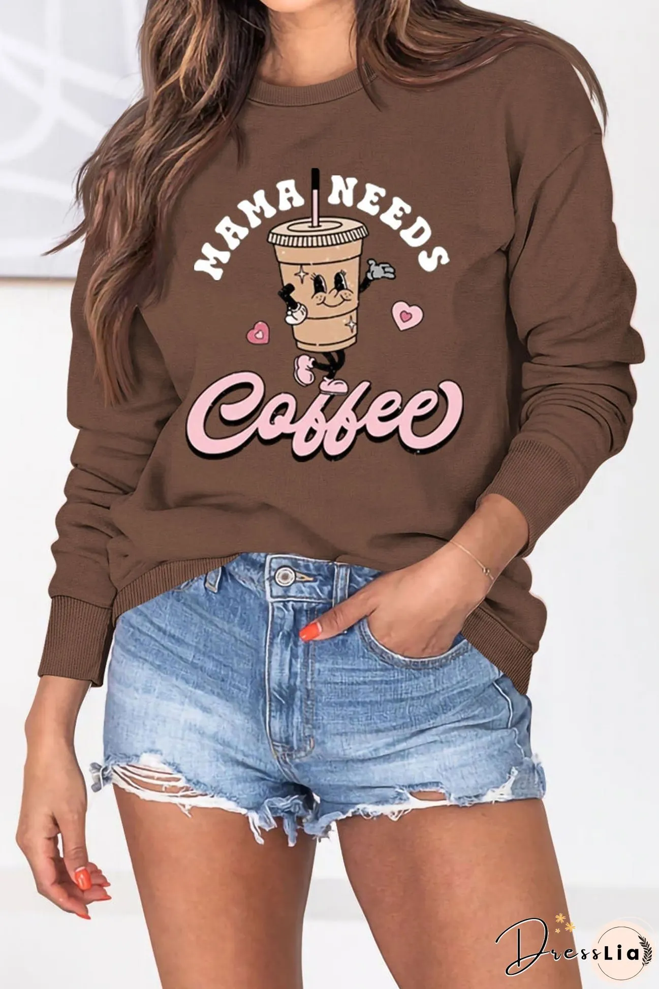 Mama Needs Coffee Graphic Sweatshirt