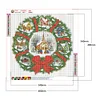 Diamond Painting -DIY Round Drill Xmas Door Wreath(40*40 CM)