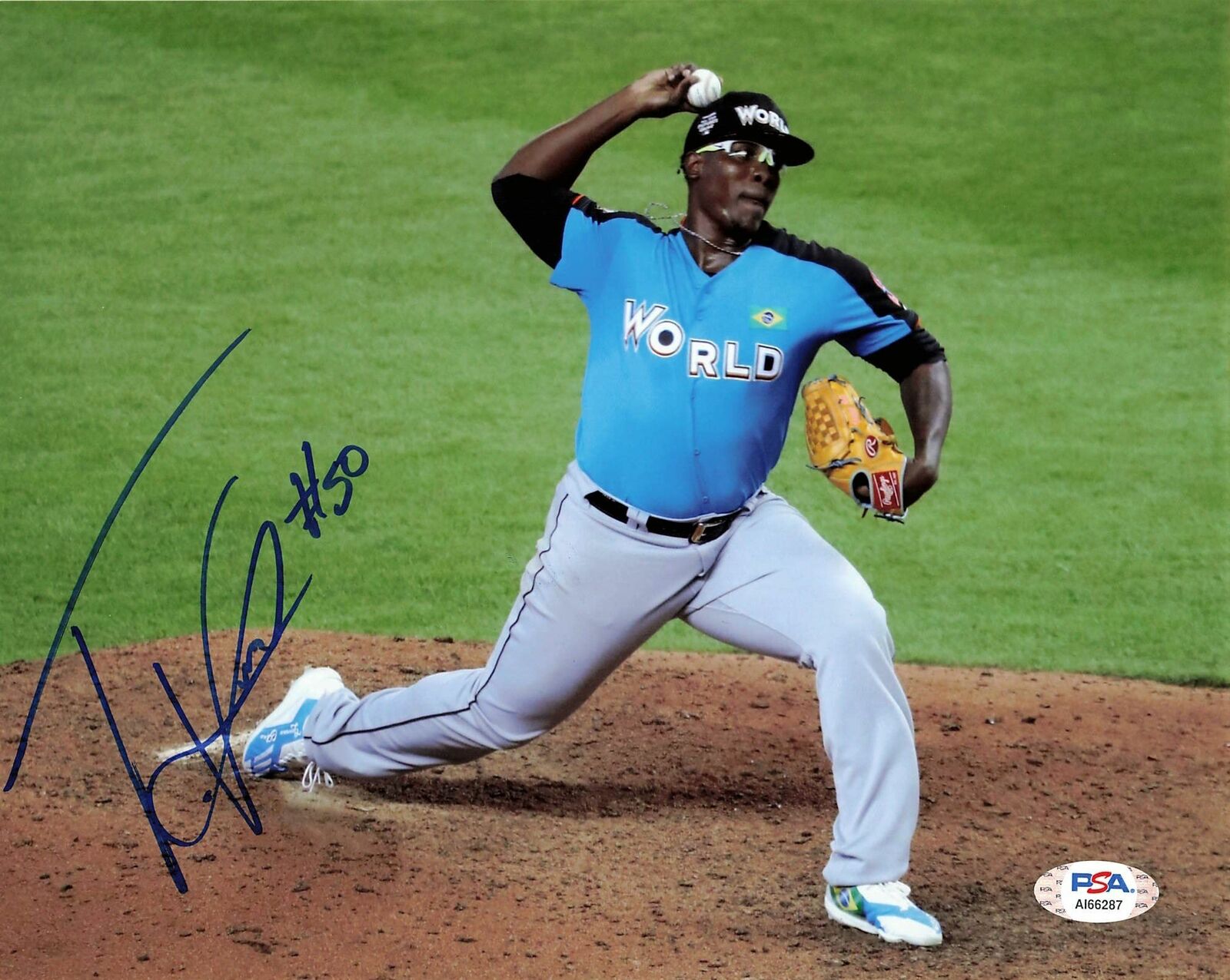 Thyago Vieira signed 8x10 Photo Poster painting Seattle Mariners PSA/DNA Autographed