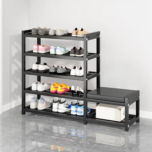 GLVEE Simple Sit-Change Shoe Stool Shoe Cabinet