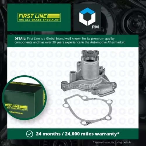 Water Pump fits HYUNDAI COUPE GK, RD 2.0 99 to 09 Coolant Firstline 2510023001 Parts