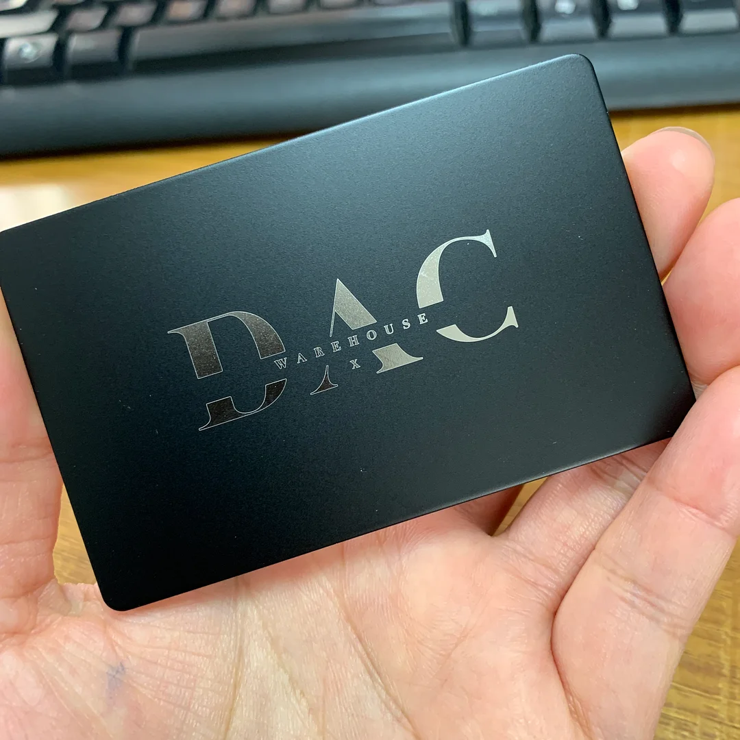 Logo Engraved NFC Metal Card Premium Metal NFC Business Card