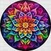 Mandala-11CT Stamped Cross Stitch 40*40cm/15.75*15.75in