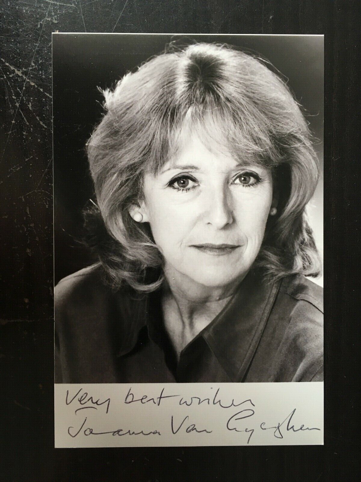 JOANNA VAN GYSEGHEM - DUTY  ACTRESS - EXCELLENT SIGNED Photo Poster paintingGRAPH