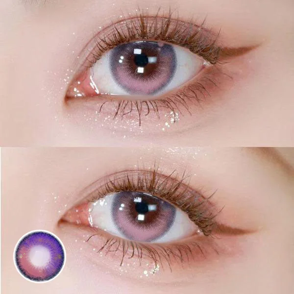Cardcaptor Purple Colored Contact Lenses In Halloween Party 14.5mm
