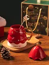 Christmas Music Box Rotating Mug with Light