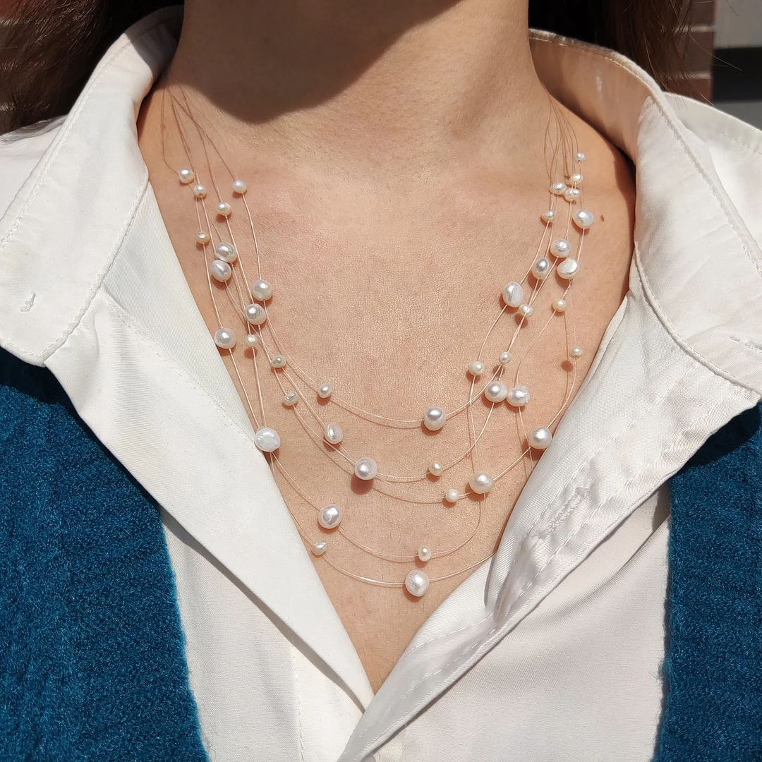 Star-filled irregular pearl necklace | Irregular pearl | Alien Pearl