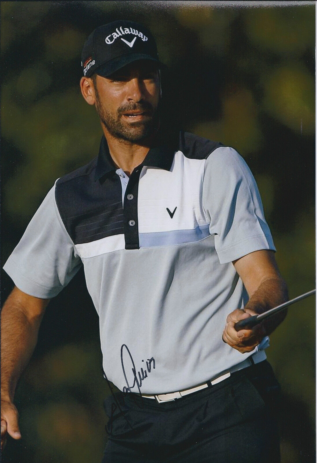 Alvaro QUIROS SIGNED Autograph 12x8 Photo Poster painting AFTAL COA Longest Drive GOLF