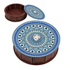 5D DIY Diamond Painting Handmade Wood Storage Box Crystal Storage Case (Flowers)