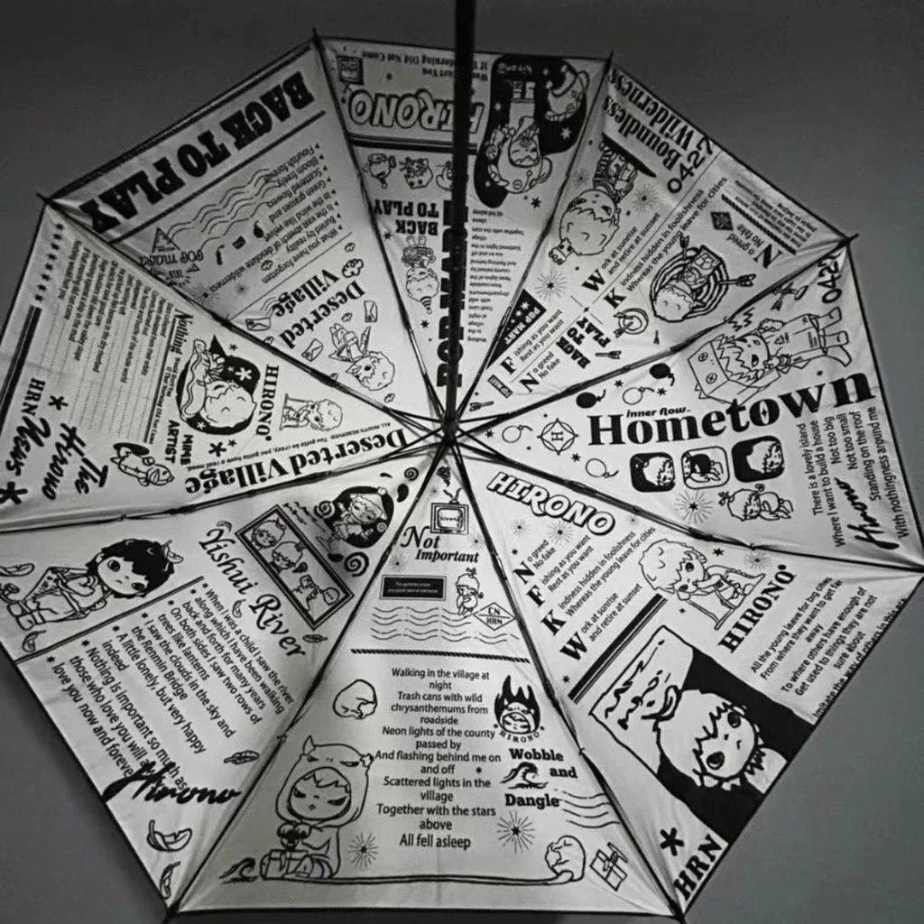 Popmart hirono Manual Umbrella Ono Sunny Umbrella Folding Sun Umbrella Mystery Box 