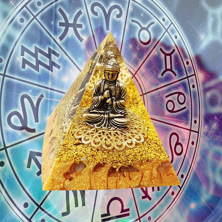 6cm Natural Orgonite Pyramid Crystals Energy Generator Healing Crafts (K)