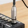 1/8in TRS Female To 3Pin XLR Female Aduio Adapter Lockable Gender Changer Audio Coupler Connectors for Mixer Microphone Power Amplifier