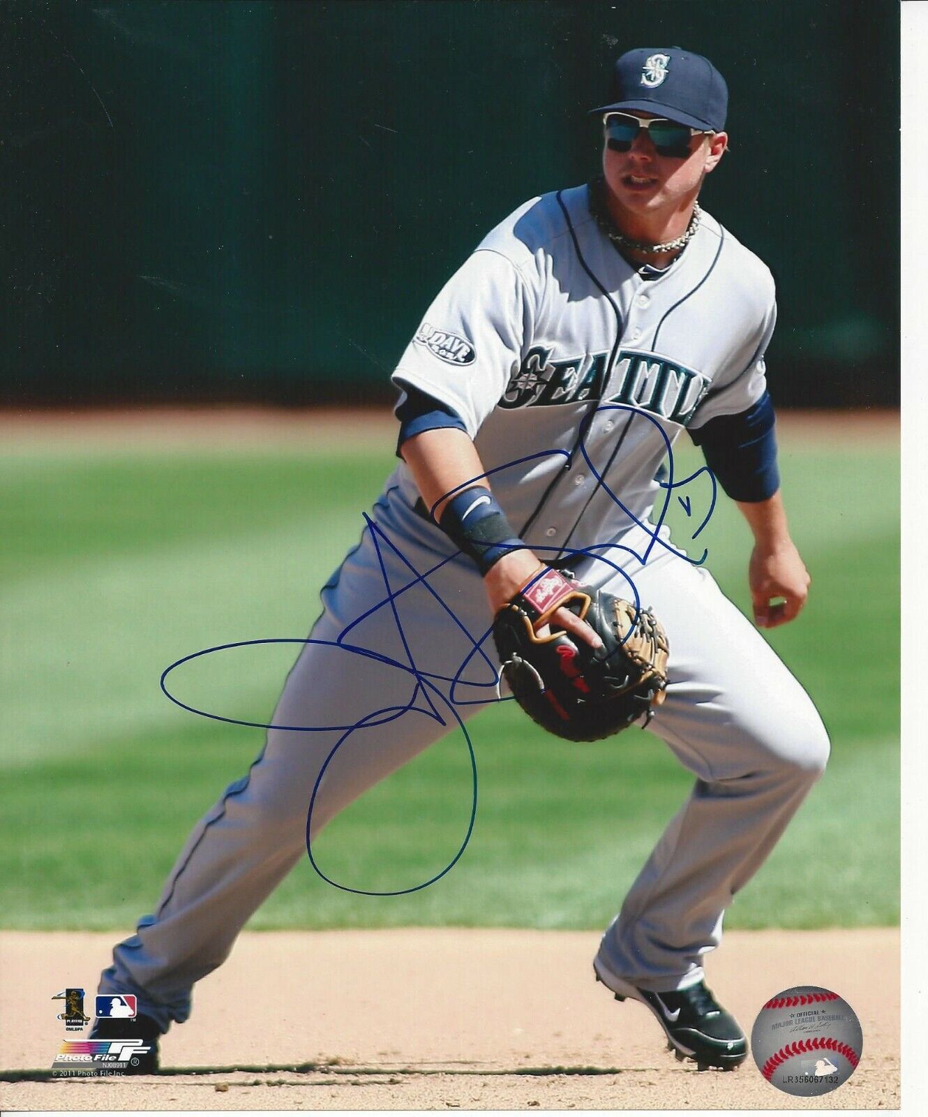 Justin Smoak autographed 8x10 Seattle Mariners#S533