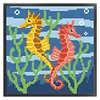 Little Seahorse-9CT Stamped Cross Stitch Bead Embroidery 20*20cm