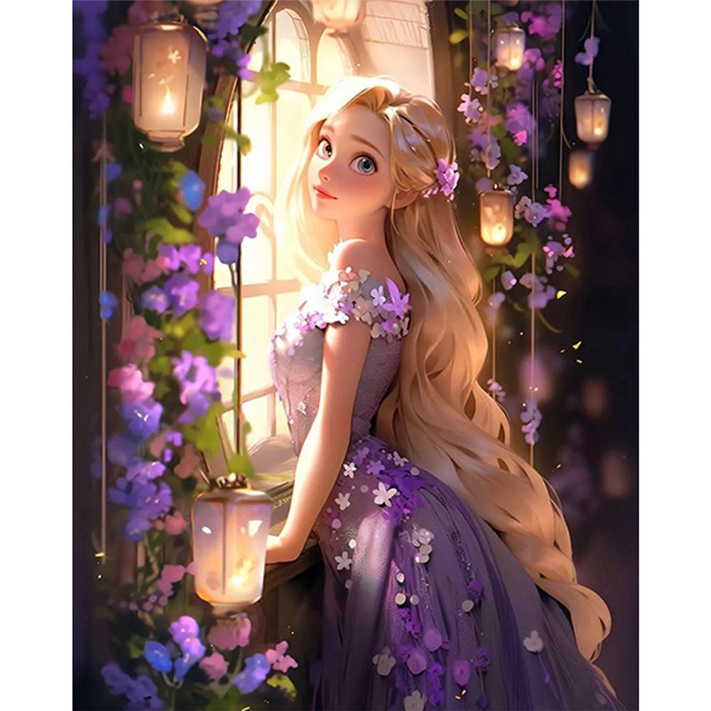 Rapunzel-Paint by Numbers-30*40cm/40*50cm