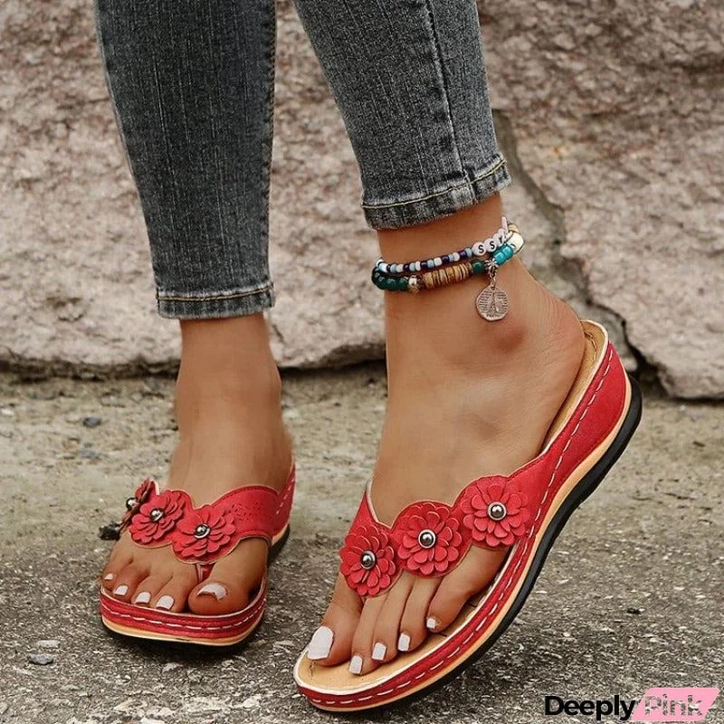 NOVA I Flower power Low heel Sandals
