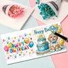 6Pcs anniversaire animal-bricolage carte de voeux