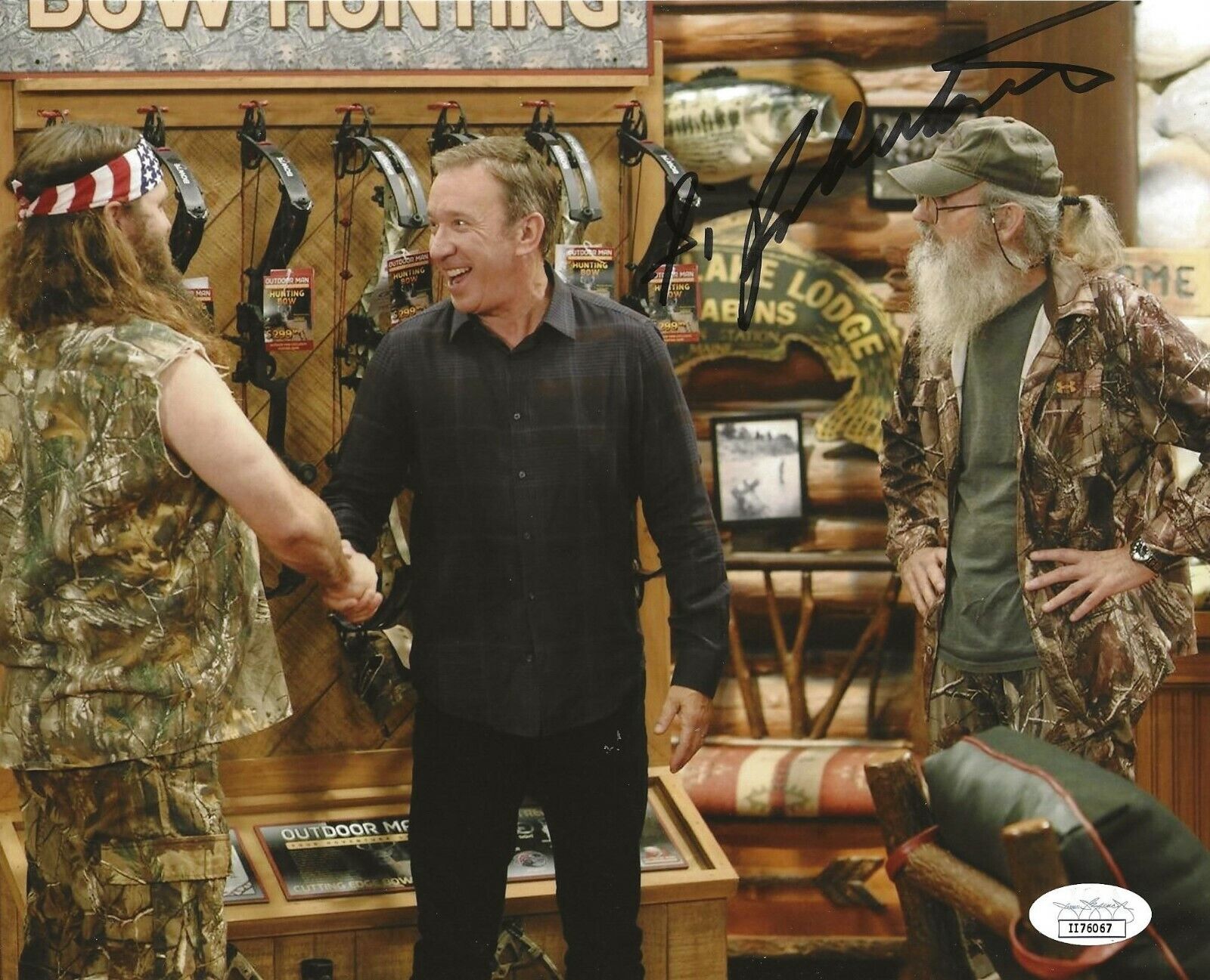 Si Robertson Duck Dynasty signed Last Man Standing 8x10 Photo Poster painting autographed 2 JSA