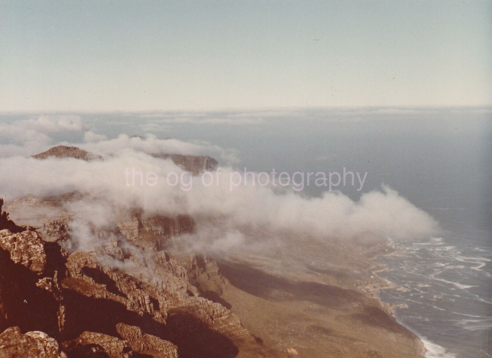 Land, Sky, And Water 5 x 7 FOUND Photo Poster painting ColorOriginal Vintage 92 8