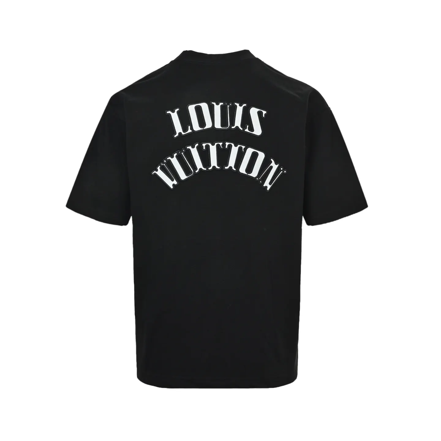 Black Graphic T-Shirt Back View