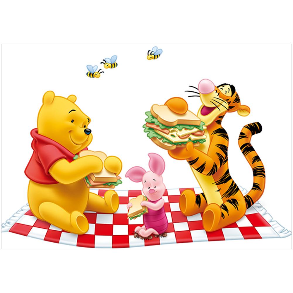 

30*40CM - Winnie The Pooh - Round Drill Diamond Painting, 501 Original