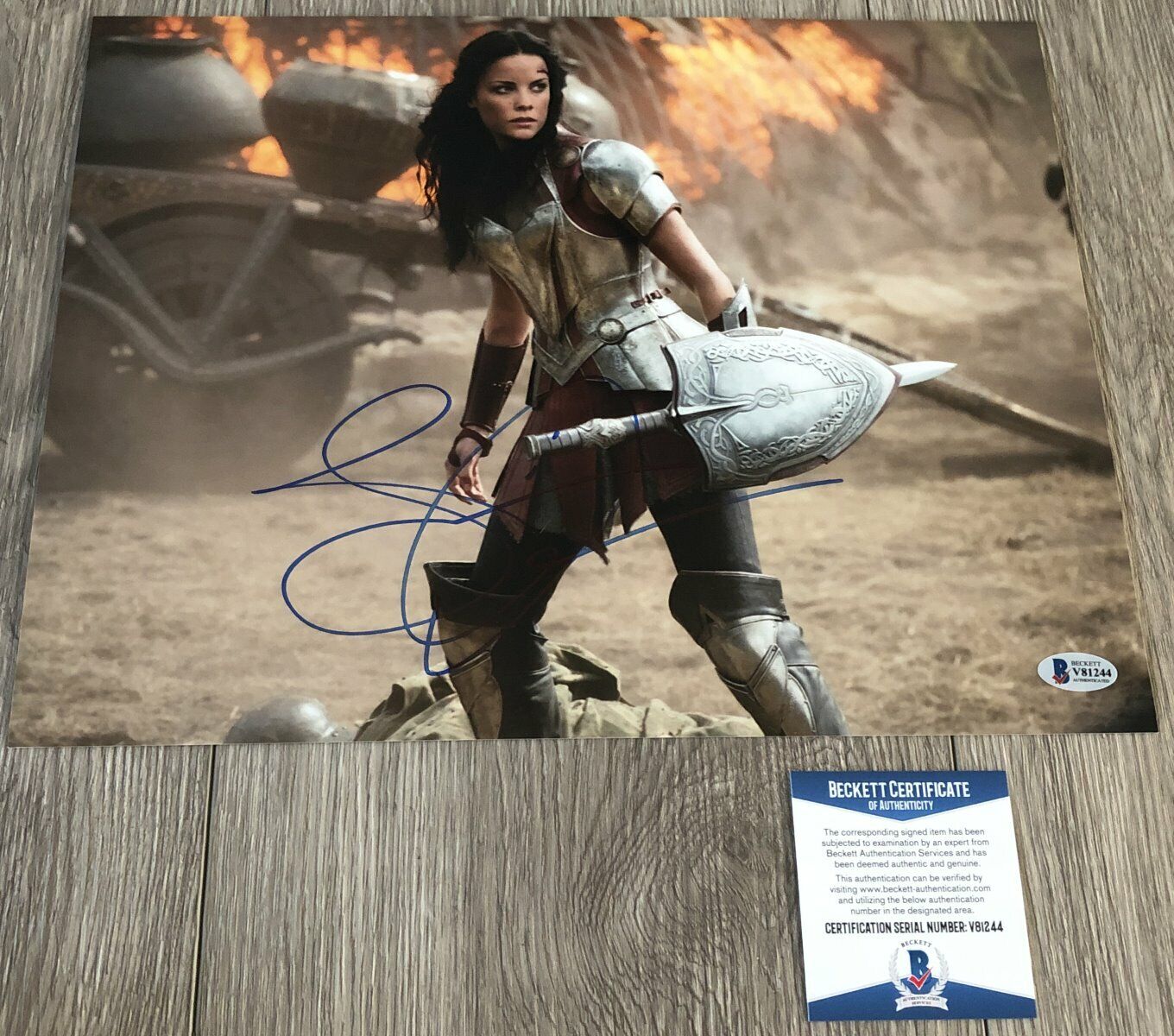 JAIMIE ALEXANDER SIGNED THOR RAGNAROK 11x14 Photo Poster painting F wEXACT PROOF BECKETT BAS COA