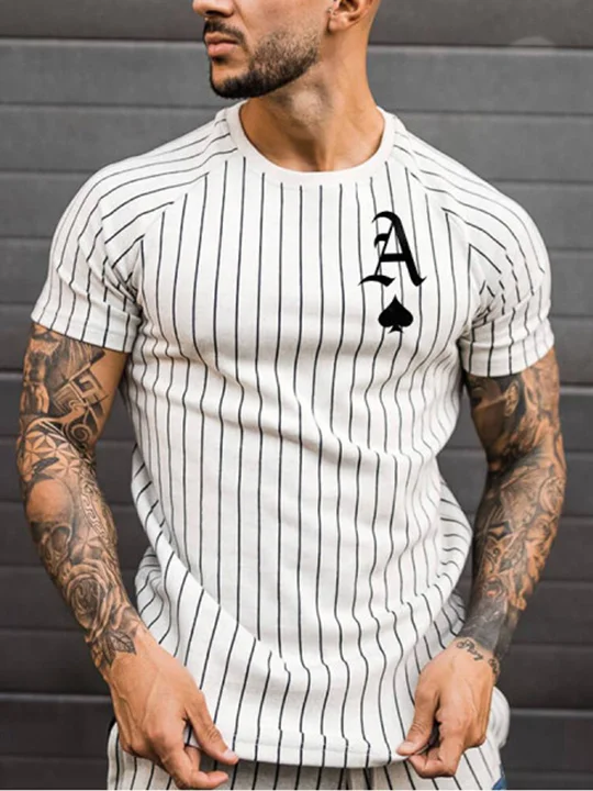 Men's T-Shirt 3D Print Short Sleeve Casual Tops