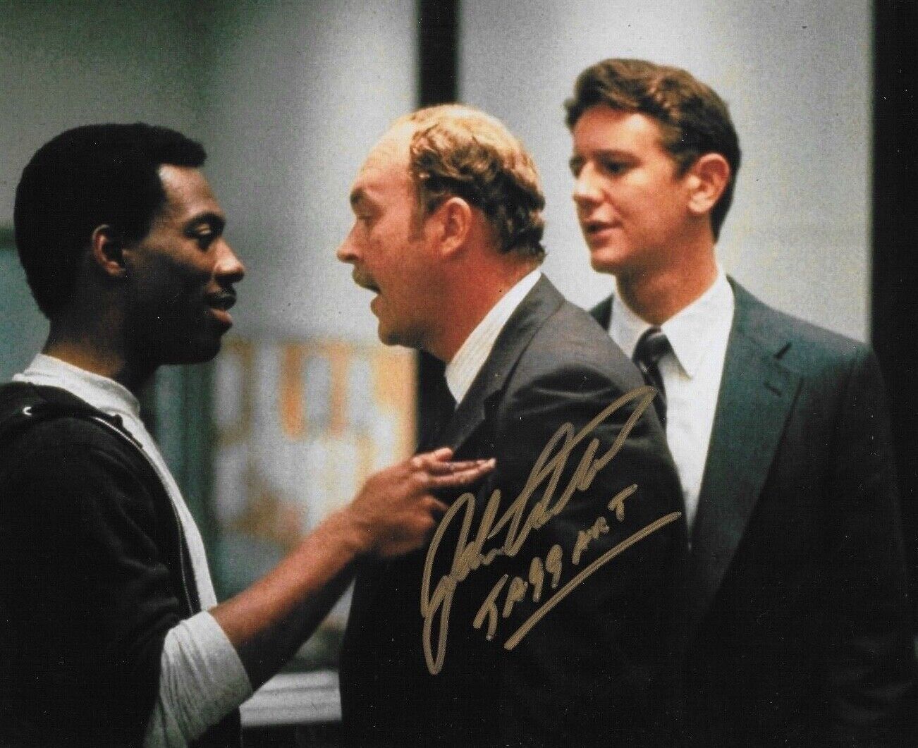 * JOHN ASHTON * signed 8x10 Photo Poster painting * BEVERLY HILLS COP * COA * 3