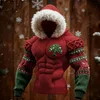 3D Print Christmas Ugly Sweater Men's Christmas Viking Tree Of Life Cozy Knit Hoodie by Inlyline
