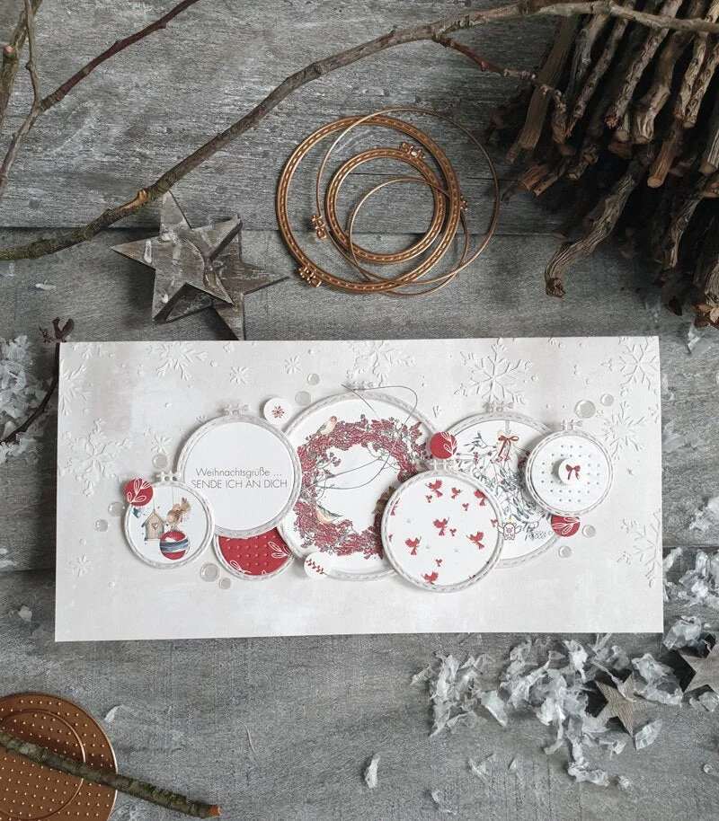 Piggy Craft metal cutting dies cut die mold Christmas hanging ball Scrapbook paper craft knife mould blade punch stencils dies