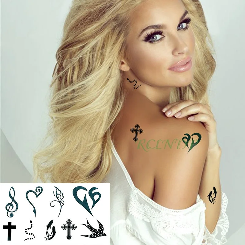 Waterproof Temporary Tattoo Sticker ins Butterfly black white sexy Body Art flash tatoo fake tatto for Women Men