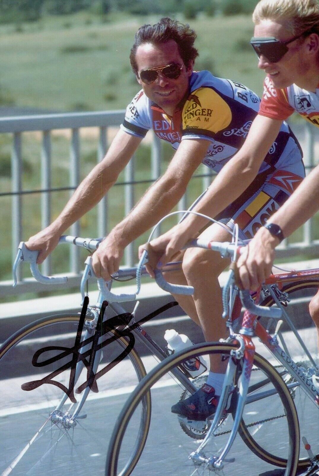 Bernard Hinault Signed 6x4 Photo Poster painting Tour De France Cycling Genuine Autograph + COA