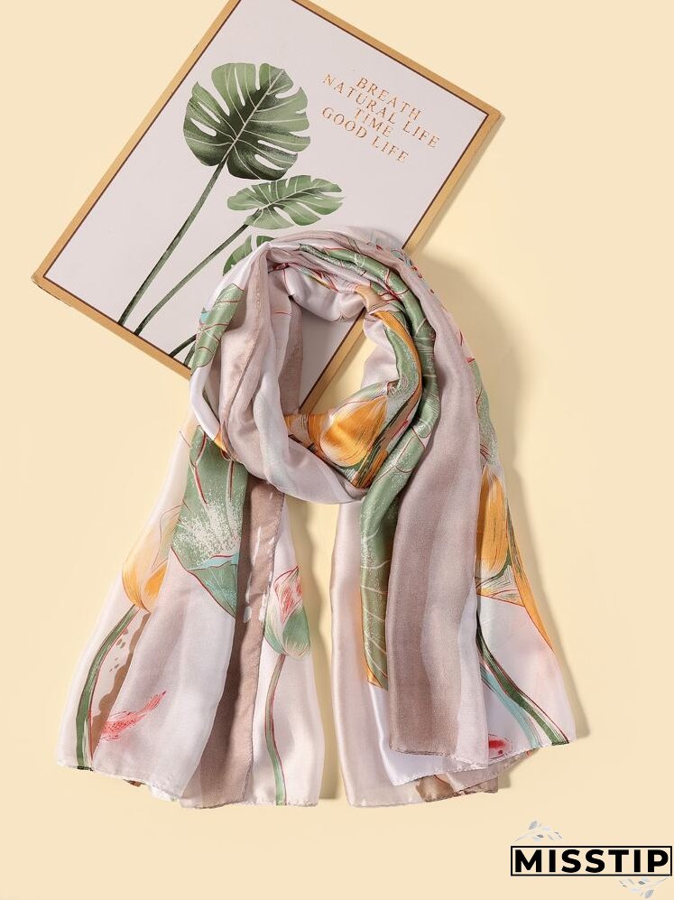 Flower Print Scarf