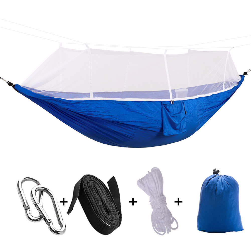 

Outdoor Backyard Swing Chair Bed Kit Camp Hunting Hammock with Mosquito Net, And, 501 Original