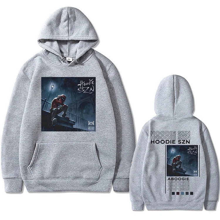 Hip Hop Rapper A Boogie Wit Da Hoodie Szn Double Sided Print Hoodie Street Oversized Sweatshirt at Hiphopee