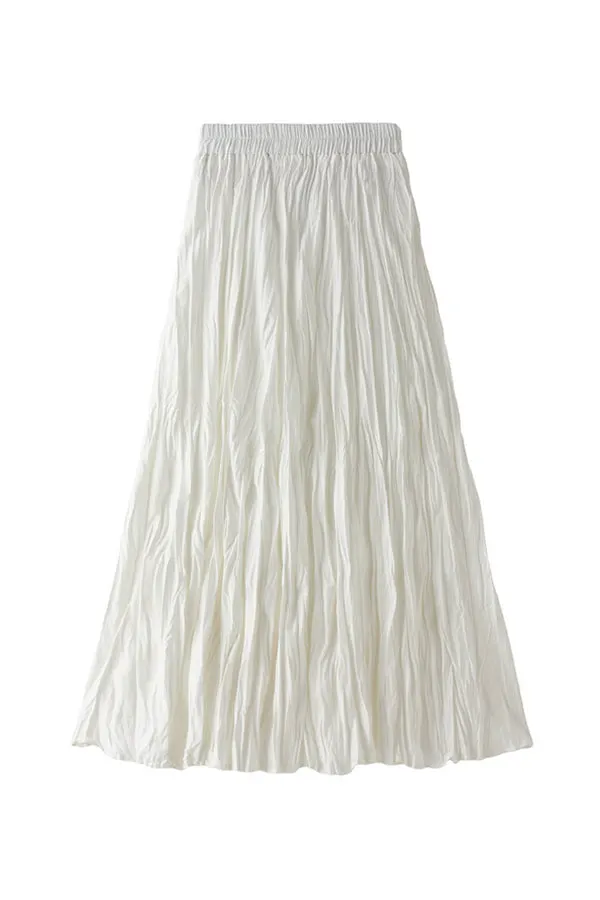 A-line mid-length winter skirt with sweater