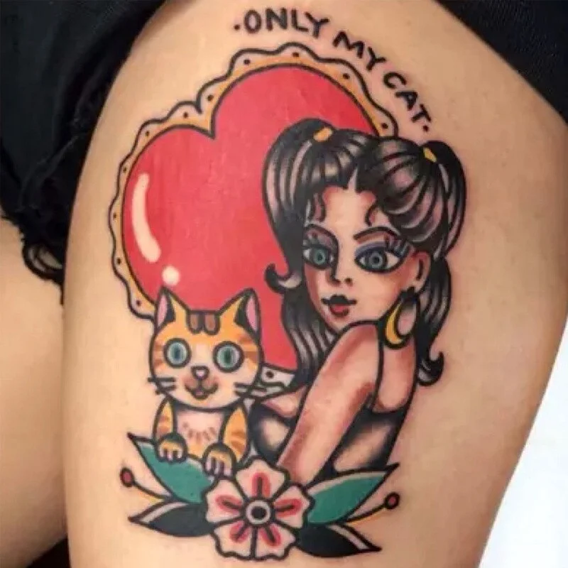 Japanese Cartoon Tattoo Stickers Female Anime Waterproof Cute Sexy Fashion Art Fake Tattoos Lasting Flower Arm Temporary Tattoos